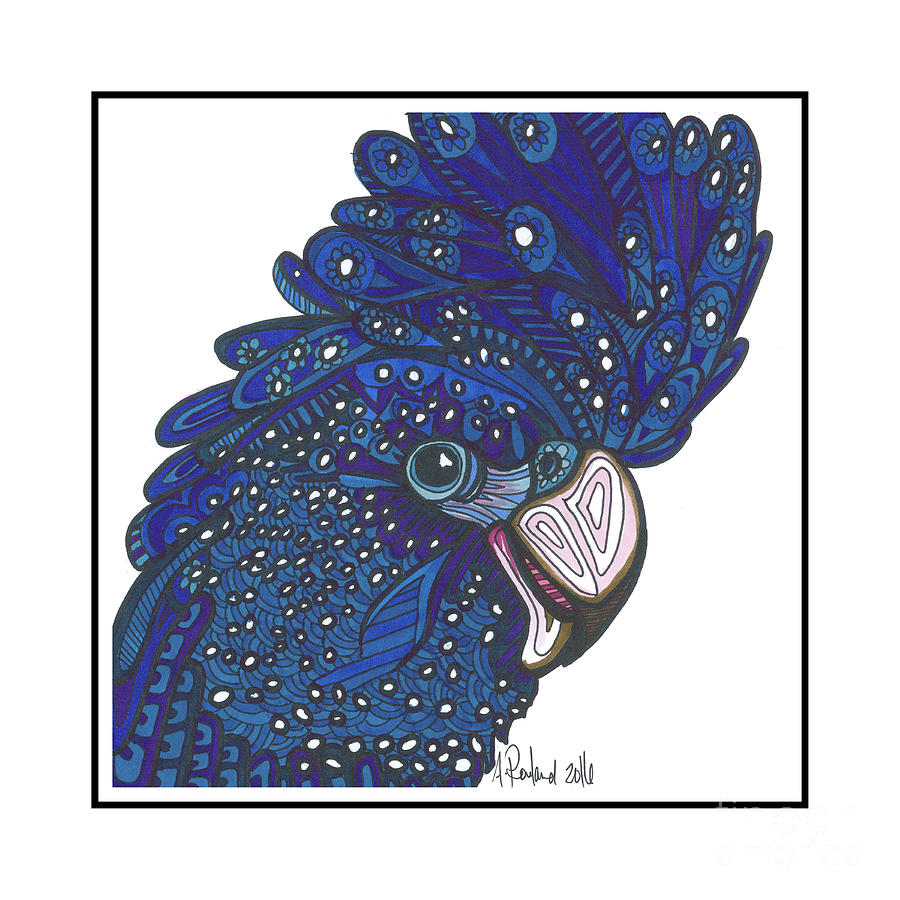 Parrot Drawing - Parrot #17 by Allie Rowland
