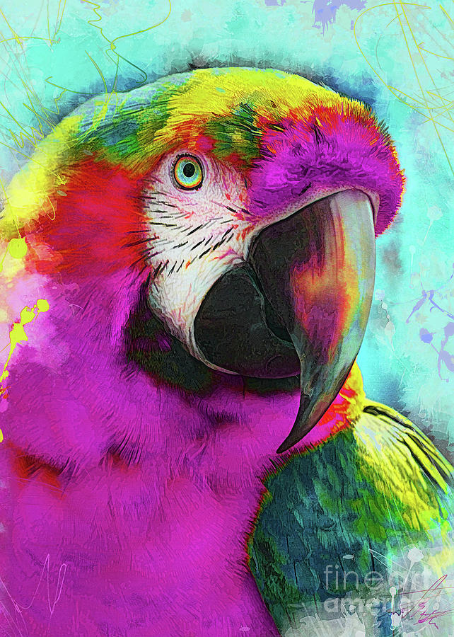 parrot Ara art Digital Art