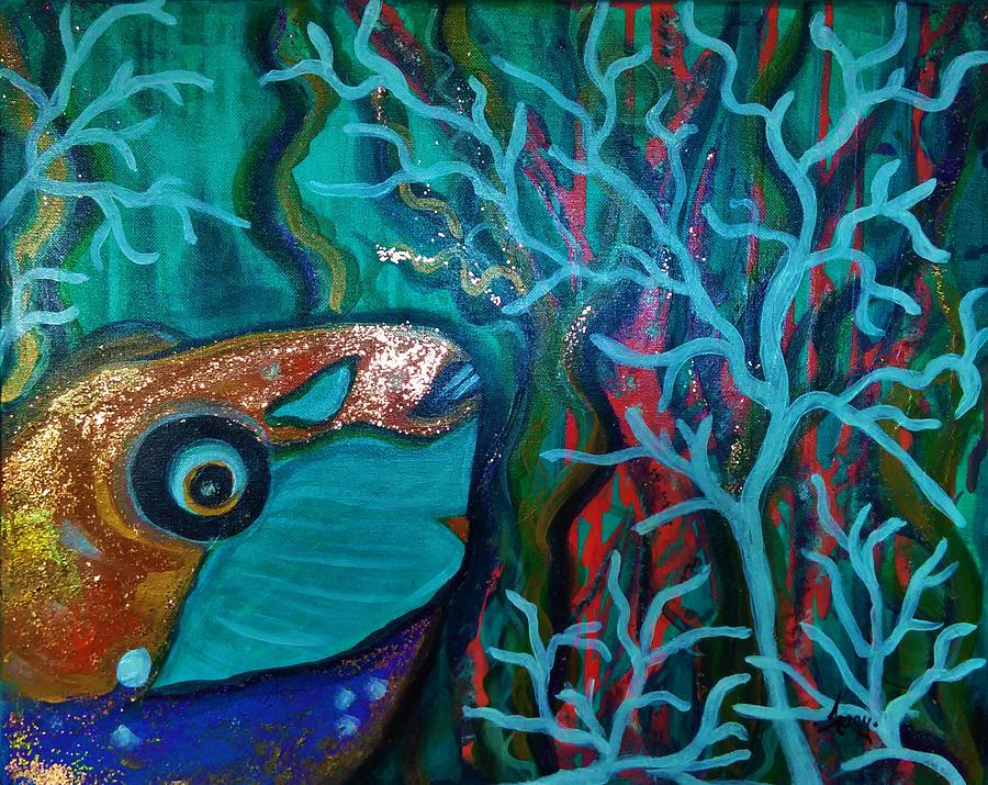 Parrot Head Painting by Tracy- Kunce McDurmon