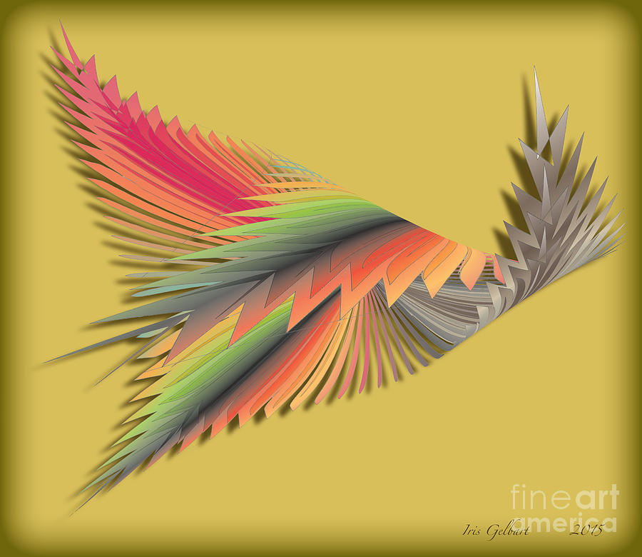 Parrot Digital Art by Iris Gelbart