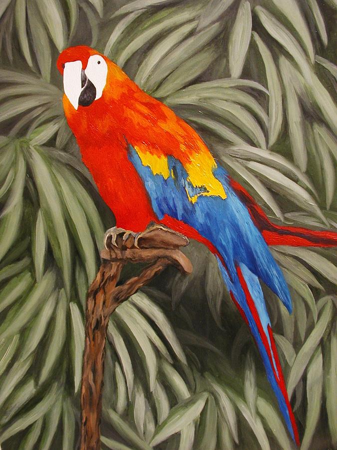 Parrot Perch Painting by Angelo Thomas