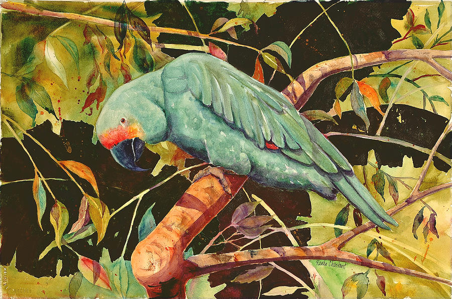 Parrot Painting - Parrotude by Renee Chastant
