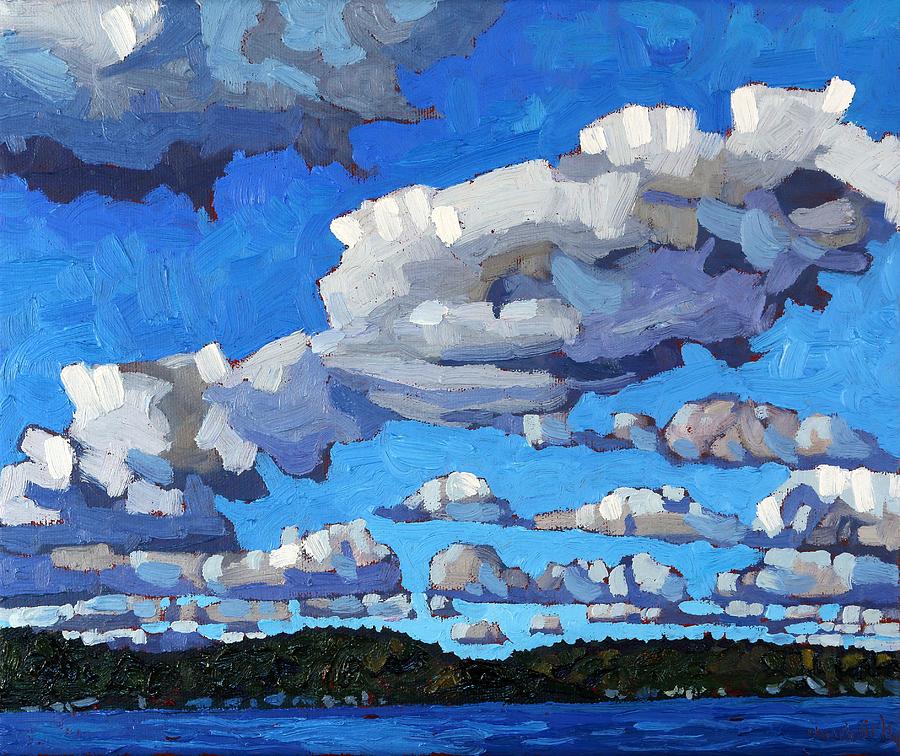 Parry Sound Cumulus Painting by Phil Chadwick