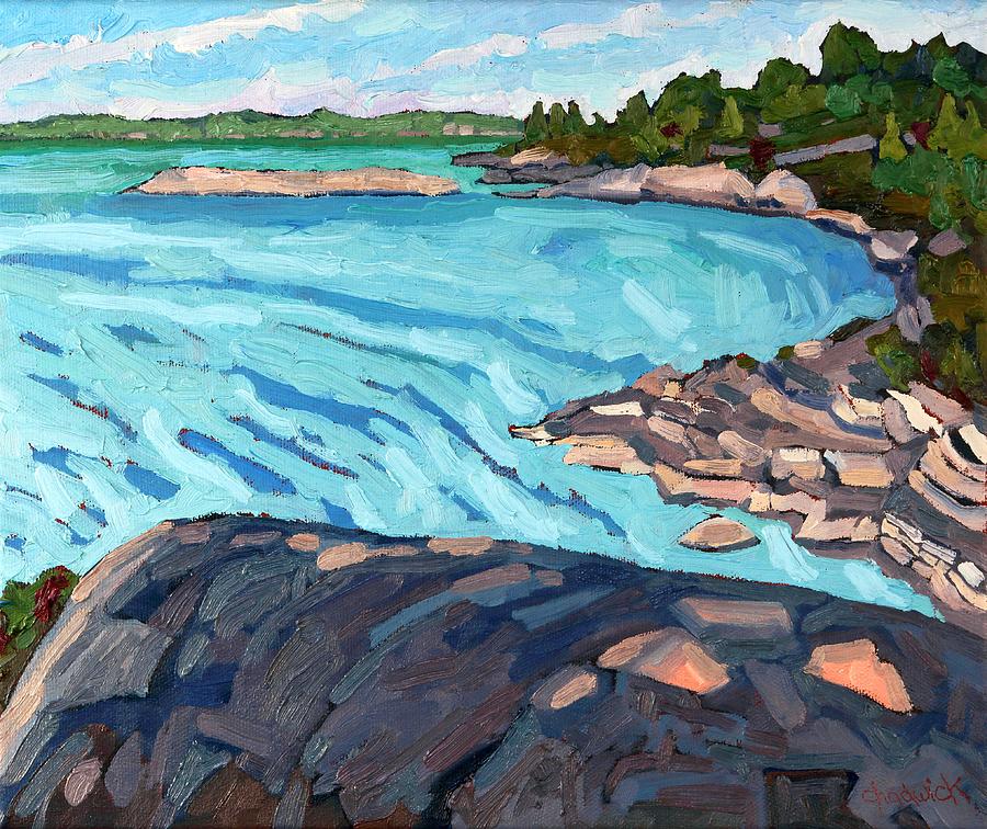Parry Sound Harbour Painting by Phil Chadwick