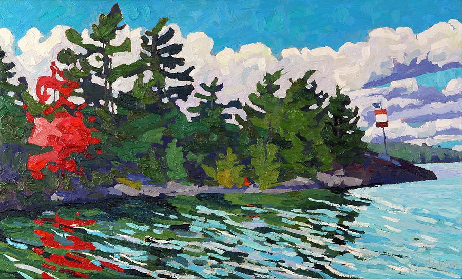 Parry Sound October Painting by Phil Chadwick