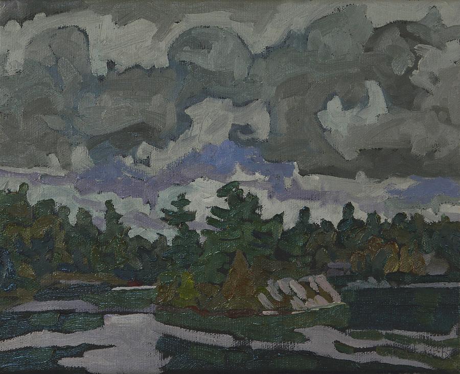 Fall Painting - Parry Sound Stratocumulus by Phil Chadwick