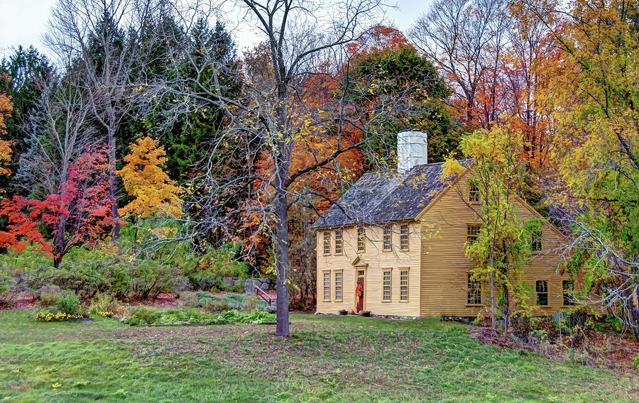 Parson Barnard House in Autumn by Wayne Marshall Chase Parson Barnard House in Autumn by Wayne Marshall Chase