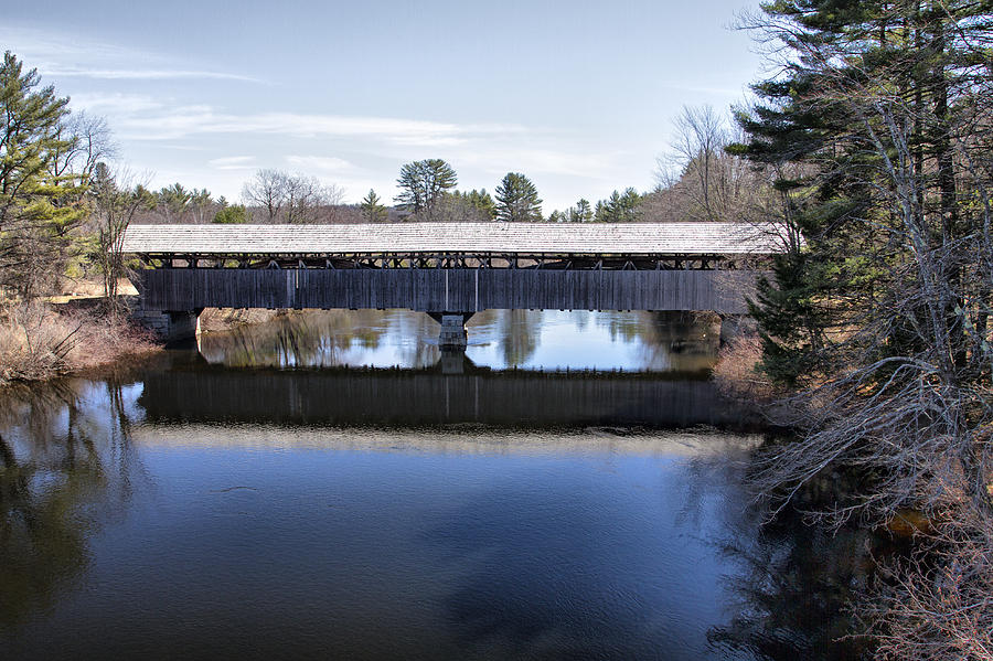 Parsonfield Porter Covered Bridge Photograph by Betty Pauwels