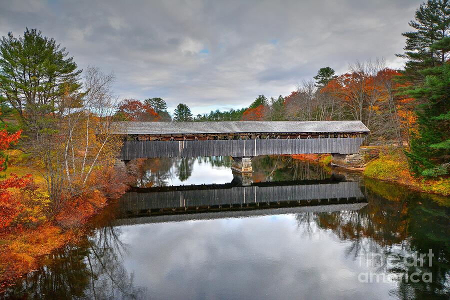 Parsonsfield - Porter Covered Bridge Photograph by Steve Brown