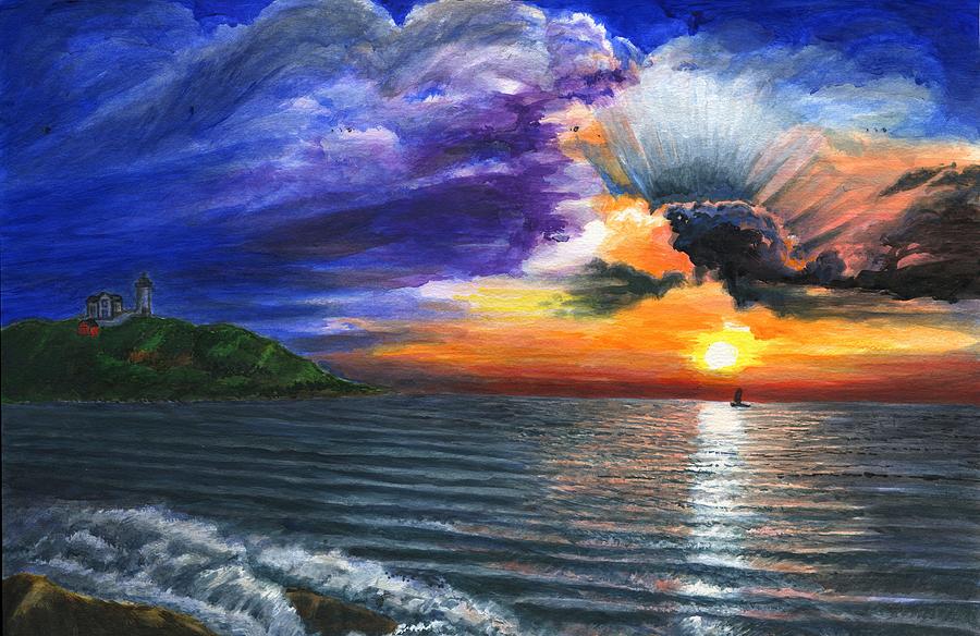 Sunset Painting - Part IV Life Journey- Into Next Life by Zong Yi