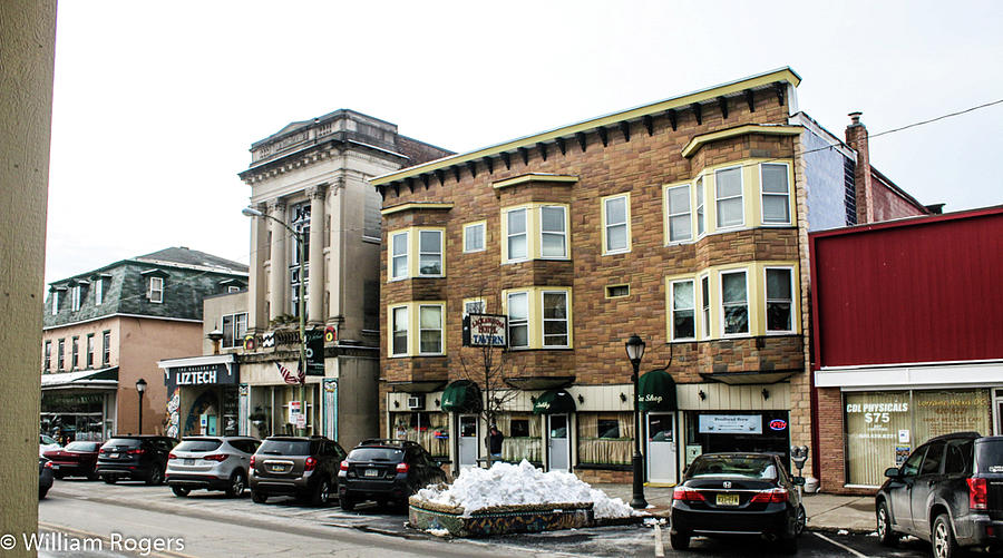 Part of downtown East Stroudsburg Photograph by William E Rogers