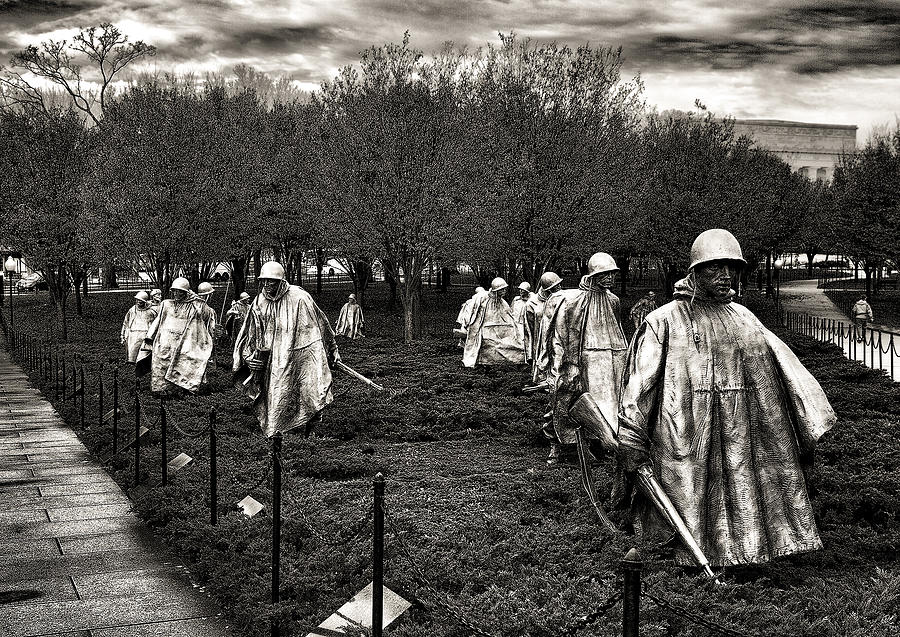 Part of Korean War Veterans Memorial Photograph by Arnold Hence Part of Korean War Veterans Memorial Photograph by Arnold Hence