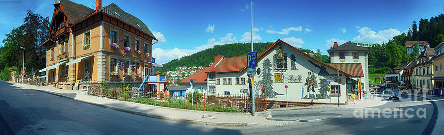 part of main street of Triberg, German Photograph by Ariadna De Raadt