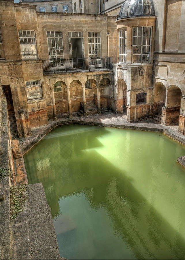 Part of Roman Baths in Bath England Photograph by Doug Matthews