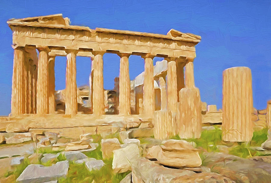 Parthenon Digital Art by Dennis Cox