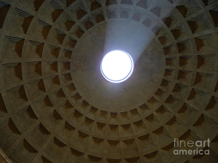 Pantheon Oculus Photograph by Suzette Kallen