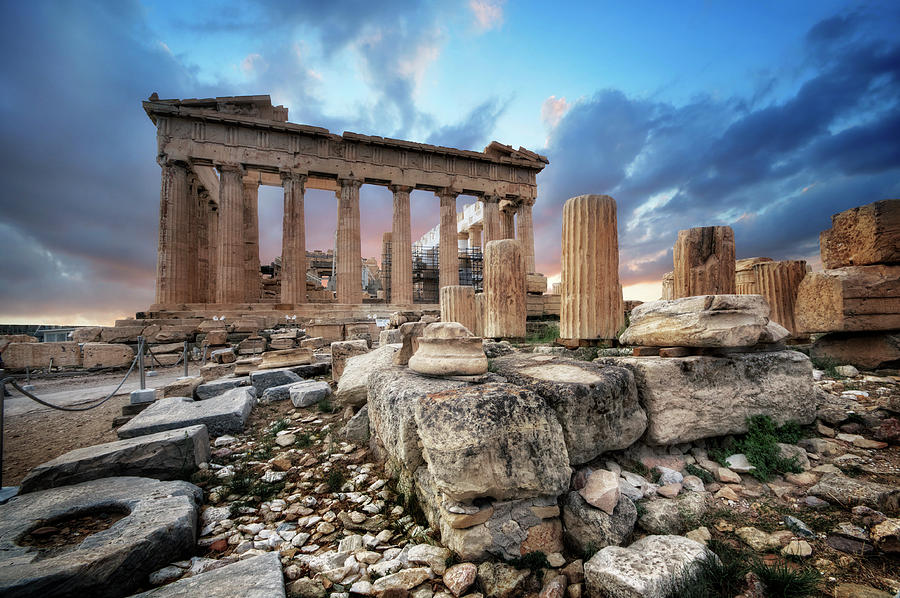Parthenon of Acropolis Photograph by Yhun Suarez