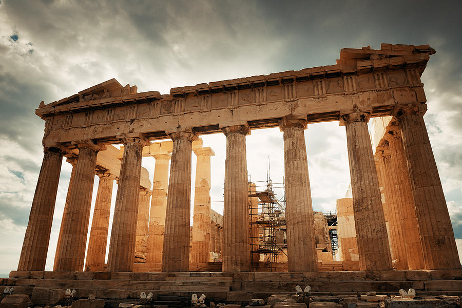 Parthenon temple  Photograph by Songquan Deng