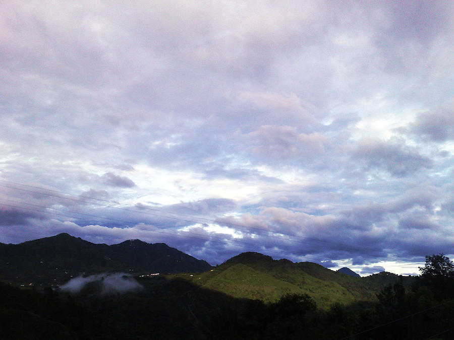 Mountain Photograph - Partial Clouds by Ankeeta Bansal