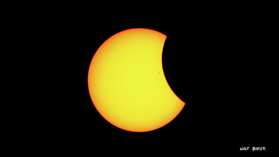 Partial Eclipse 1 Photograph by Walt Baker