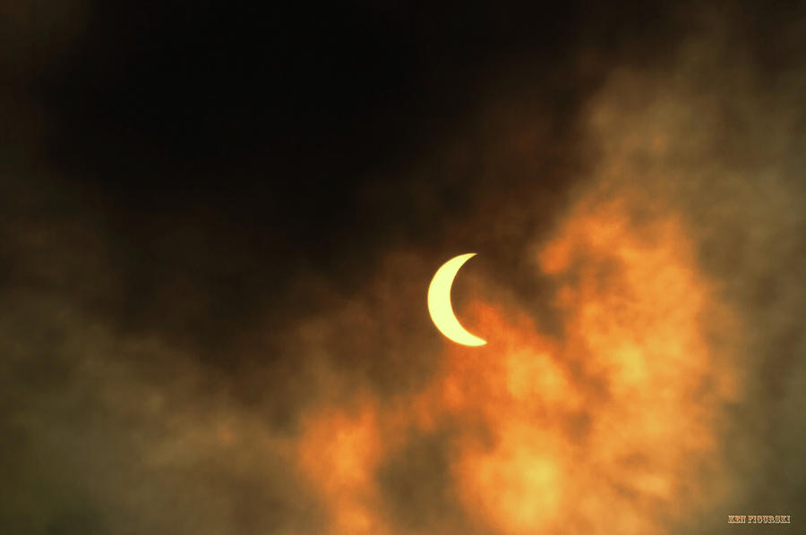 Partial Solar Eclipse Over Delray Beach Florida 4 Photograph by Ken Figurski