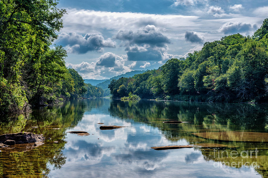 Gauley River Photograph - Partially Cloudy Gauley River by Thomas R Fletcher