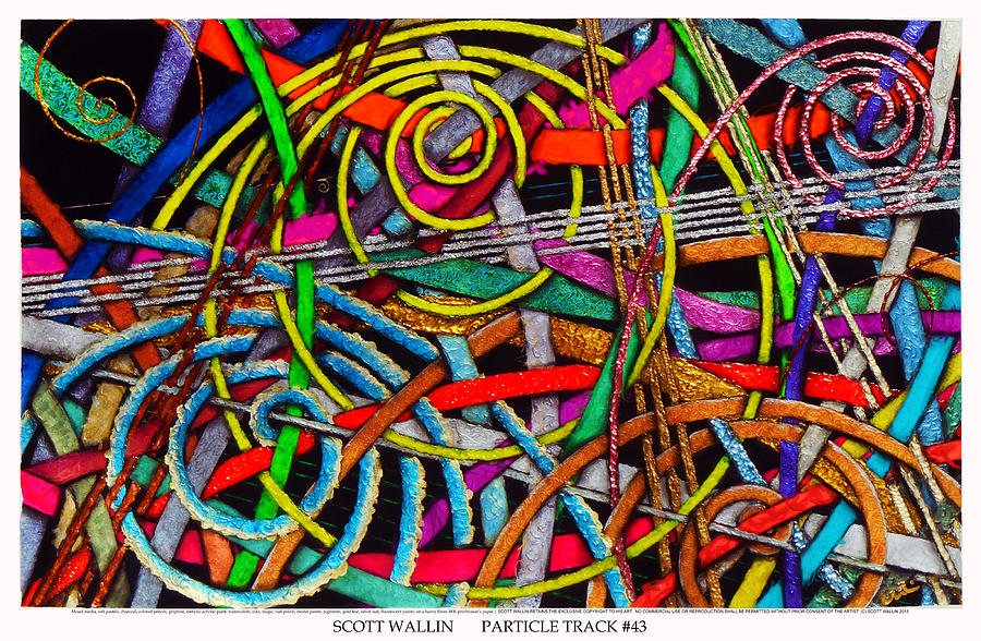 Particle Track Forty-three Painting by Scott Wallin