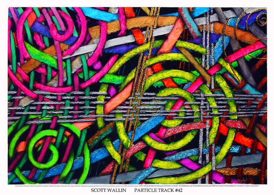 Particle Track Forty-two Painting by Scott Wallin