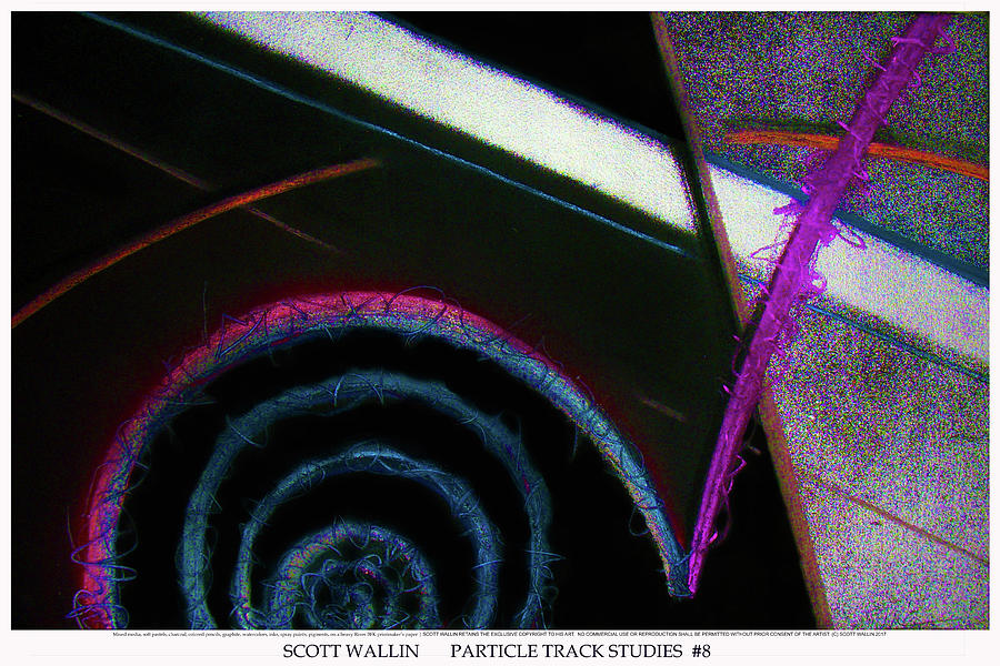 Particle Track Study Eight Painting by Scott Wallin