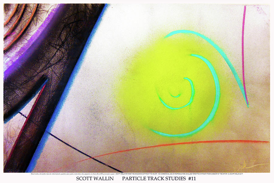 Particle Track Study Eleven Painting by Scott Wallin
