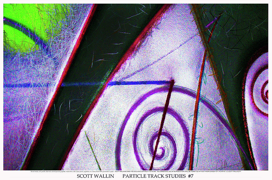 Particle Track Study Seven Painting by Scott Wallin