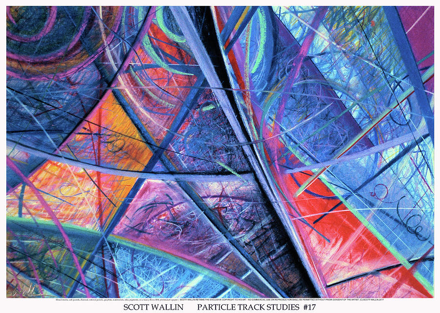 Energetic Painting - Particle Track Study Seventeen by Scott Wallin