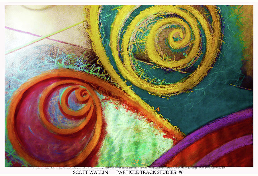 Particle Track Study Six Painting by Scott Wallin