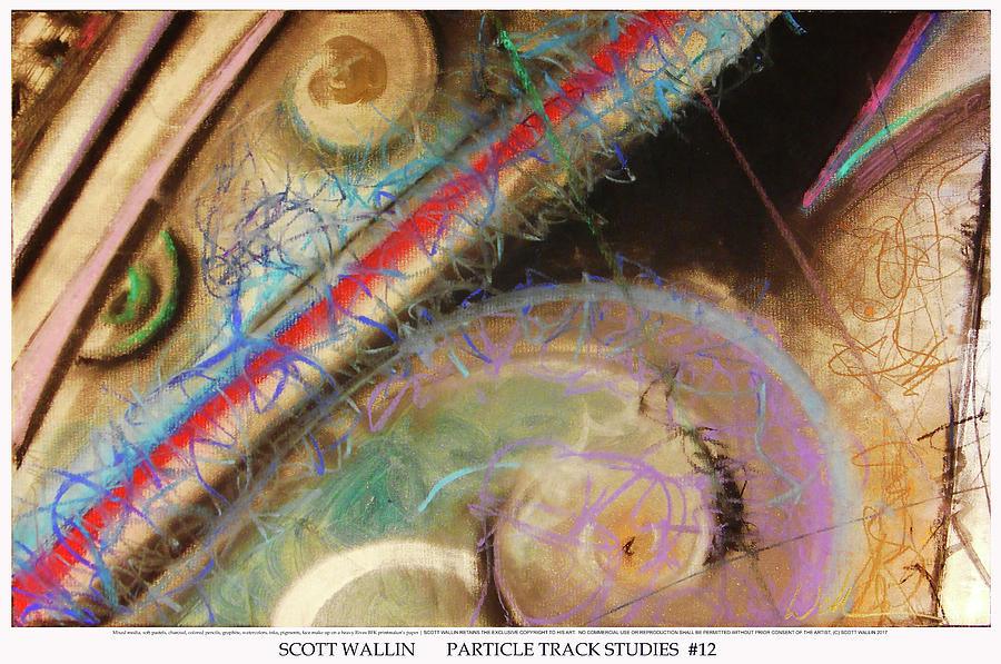 Particle Track Study Twelve Painting by Scott Wallin