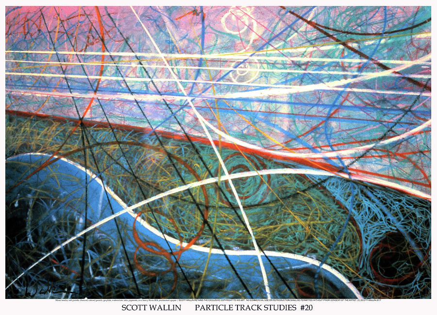 Particle Track Study Twenty Painting by Scott Wallin