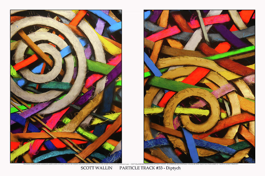 Abstract Painting - Particle Track Thirty-three by Scott Wallin