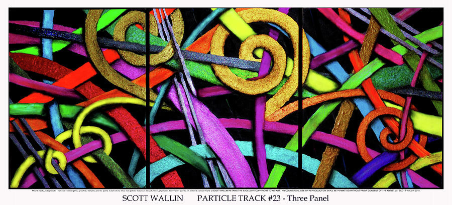 Particle Track Twenty-three Painting by Scott Wallin