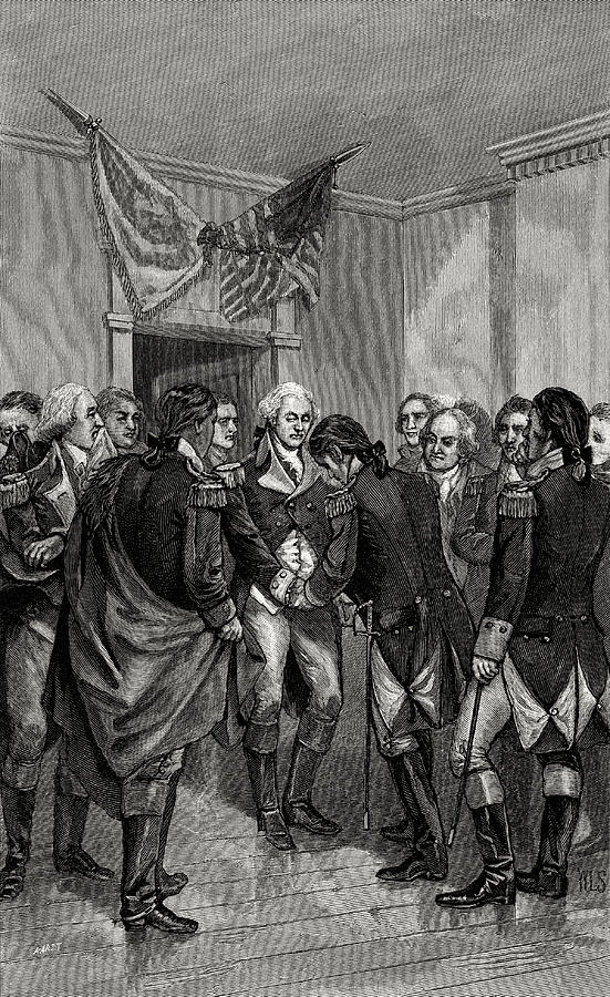 Parting of Washington and his Officers Photograph by Phil Cardamone