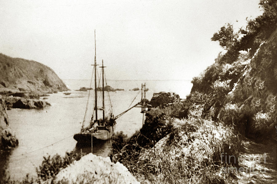 Partington Cove Photograph - Partington Cove on the Big Sur coast circa 1903 by Monterey County Historical Society