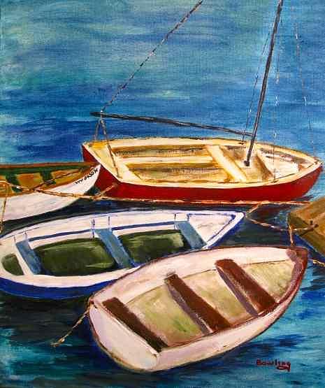 Partlow's Dock Painting by Sam Bowling - Fine Art America