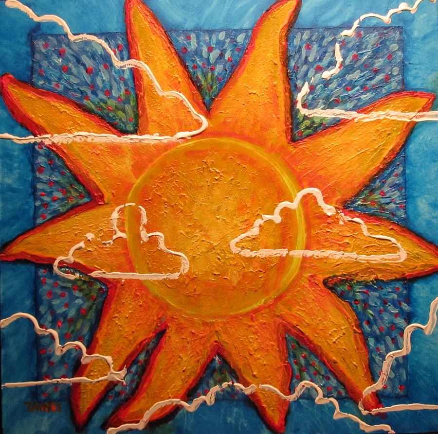Partly Cloudy Painting by Dennis Tawes