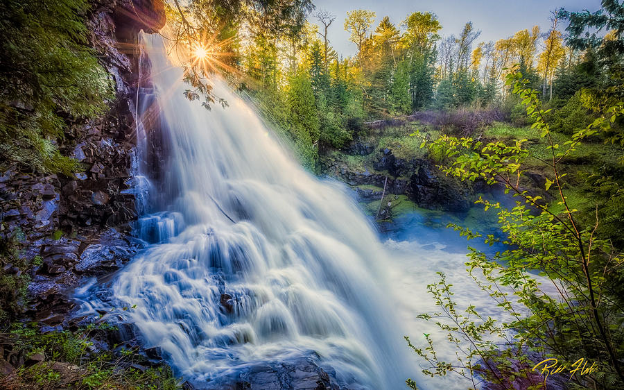 Partridge Falls in Late Afternoon Photograph by Rikk Flohr