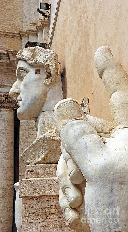 Parts of the Statue of Emperor Constantine  2187 Photograph by Jack Schultz