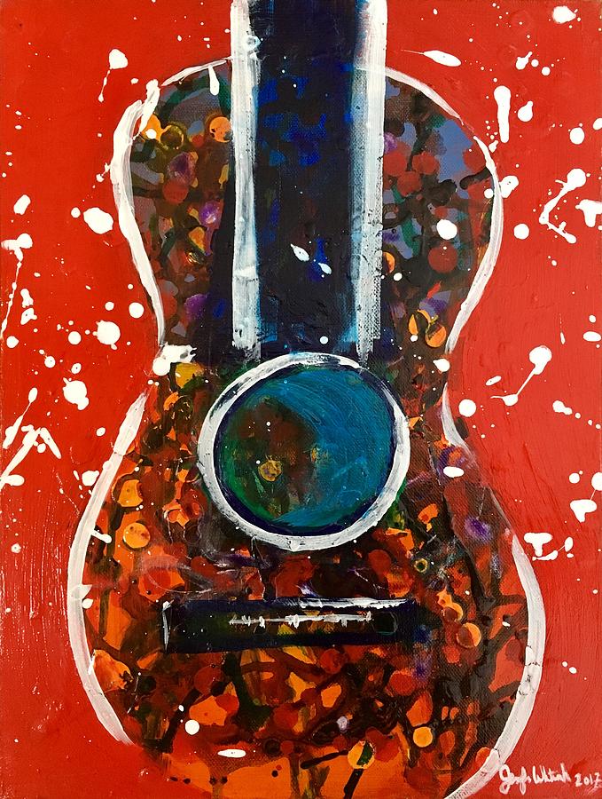 Party Guitar Painting by Jennifer Whitworth - Fine Art America