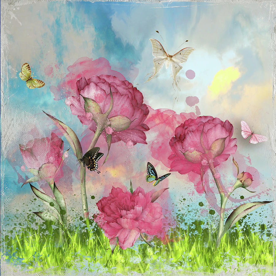 Flower Photograph - Party in the Posies by Diana Boyd Flower Photograph - Party in the Posies by Diana Boyd