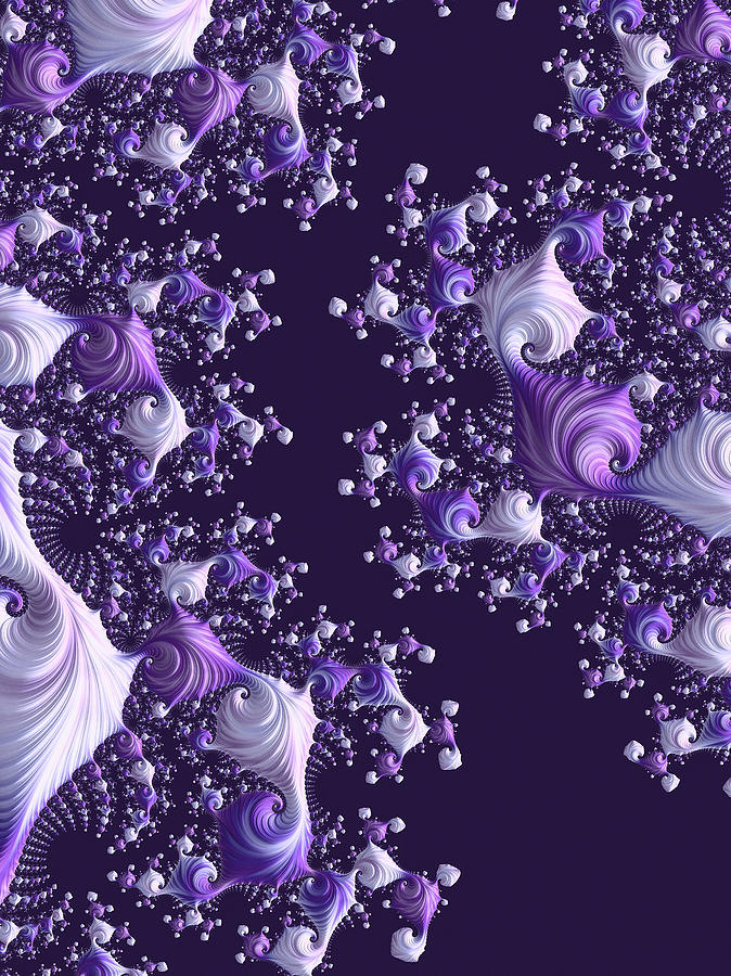 Party of Purple Digital Art by Susan Maxwell Schmidt