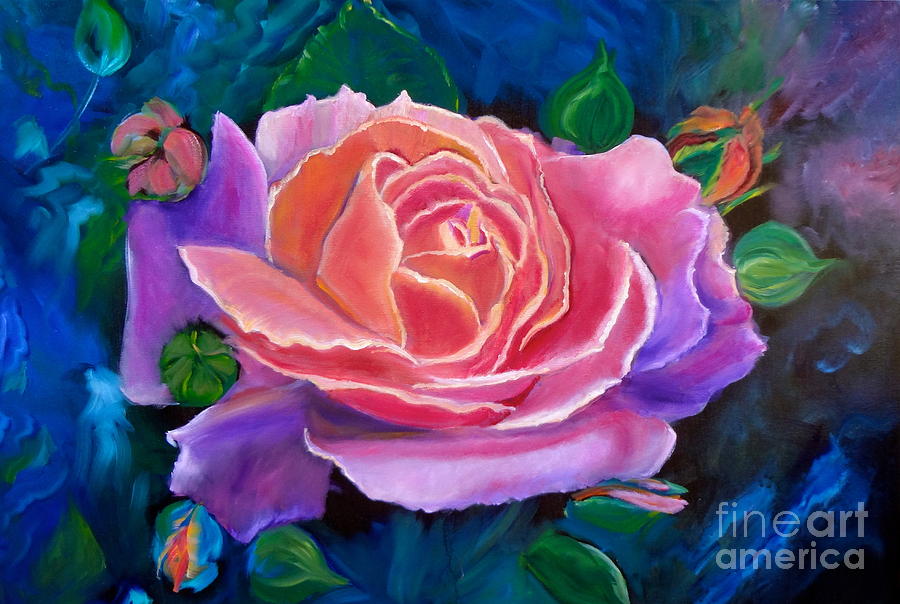 Gala Rose Painting by Jenny Lee