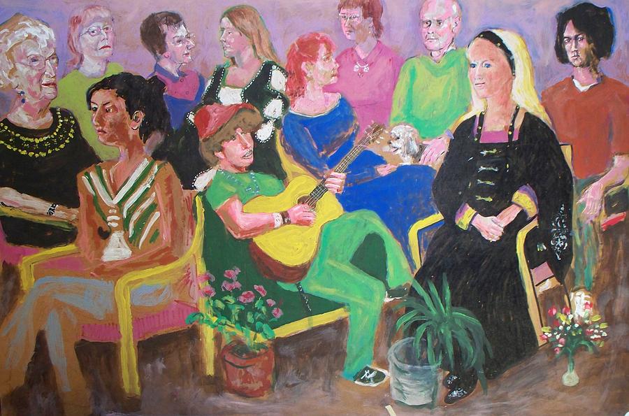 Group Of People Painting - Party Time by Dick Eustice