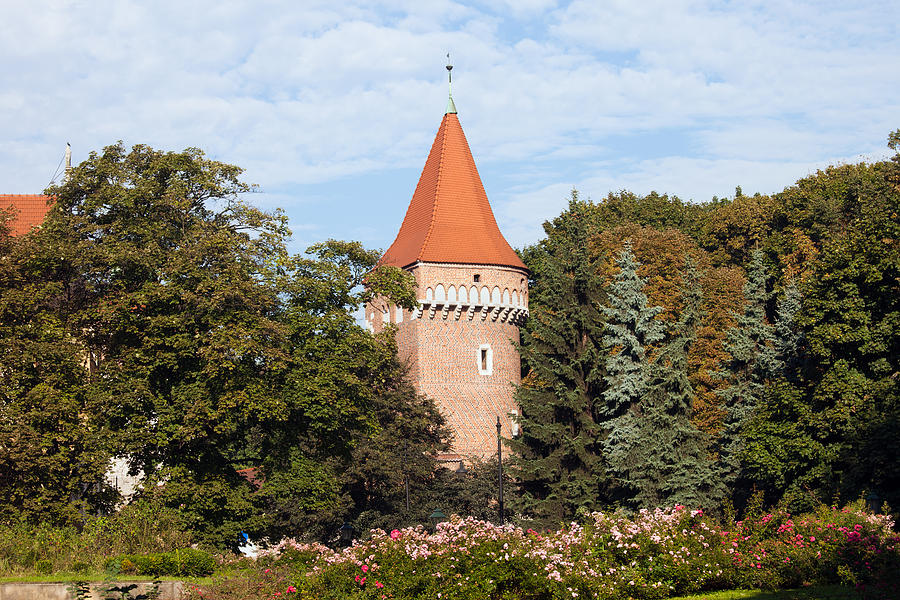 Pasamonikow Tower and Planty Park in Krakow Photograph by Artur Bogacki