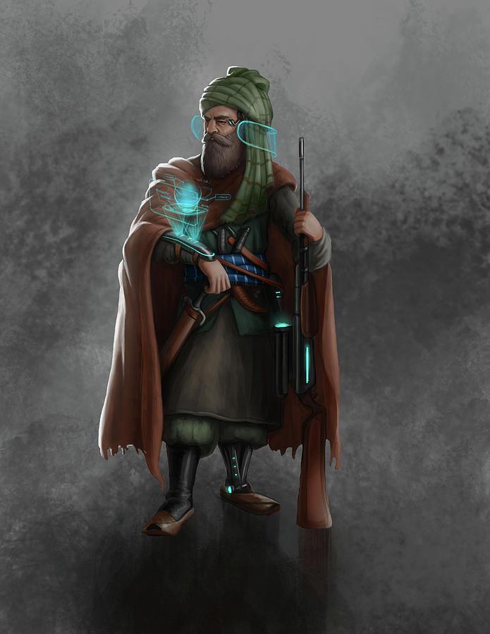 Pashtun Warrior Digital Art by Omar Gilani